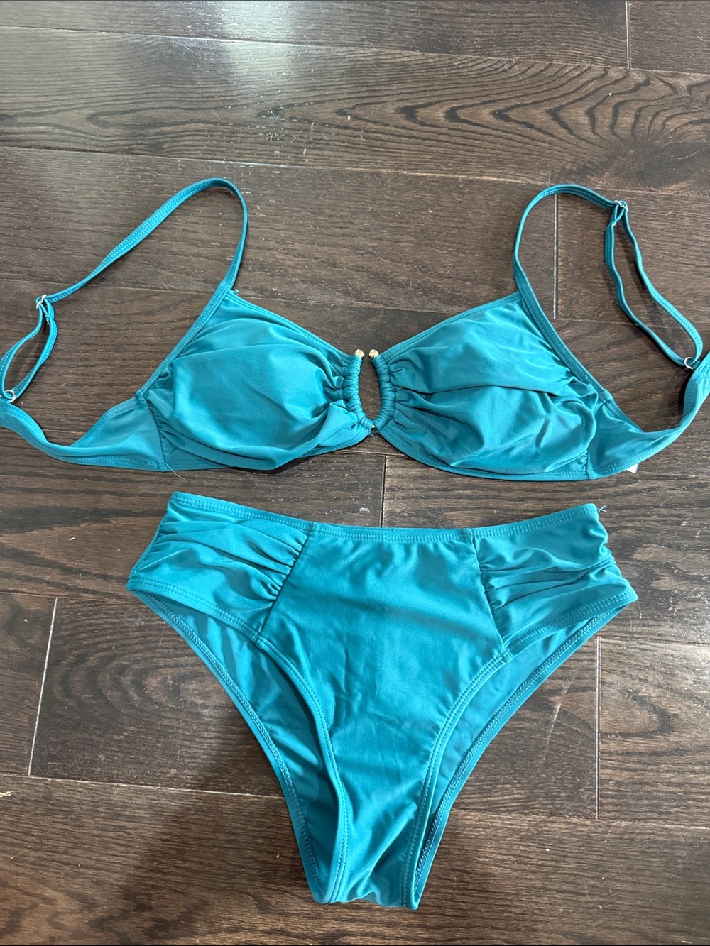 Teal Underwire Bikini Set - Women's Swim